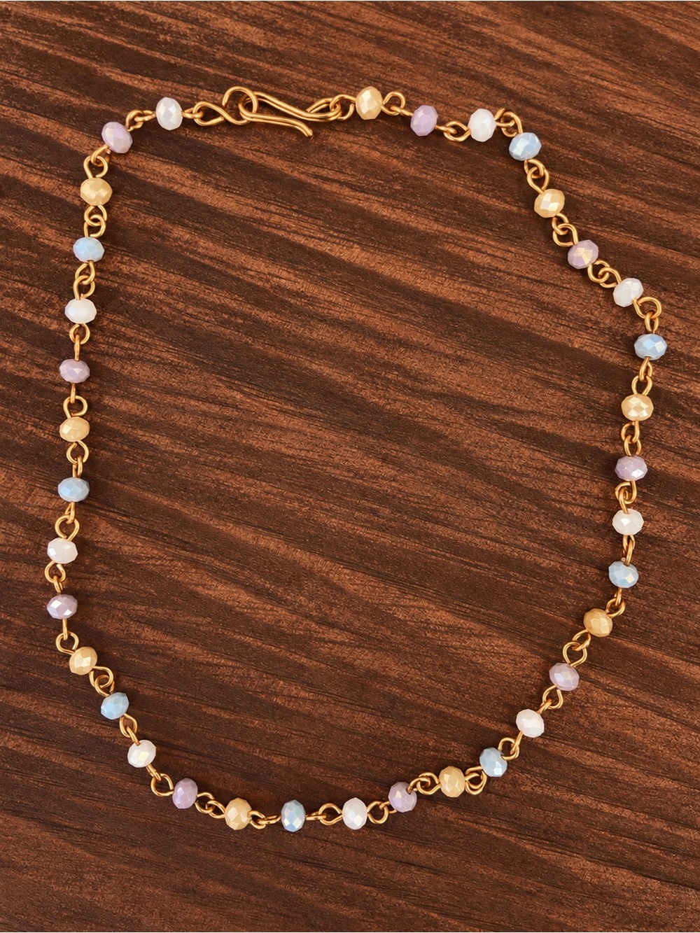 Handmade Multi Pastel Bead and Copper Necklace
